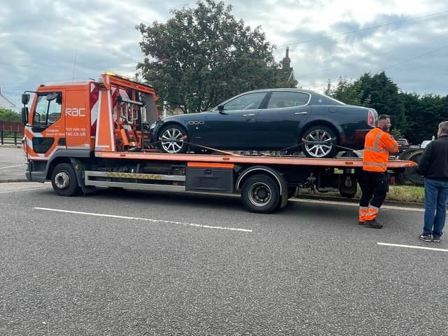 The RAC rescued Avril's car. Image supplied by Colin Winter and Avril Young.
