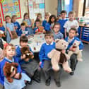 Pupils at Great Barford Lower School on Teddy Bears day at School in 2013.