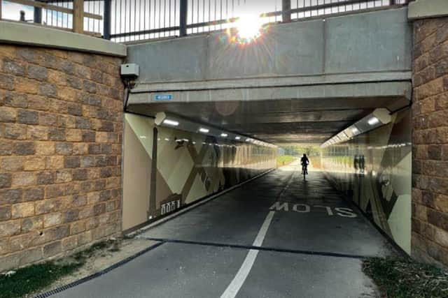 The Chisholm Trail underpass in Cambridge. Image: Mike Wells.