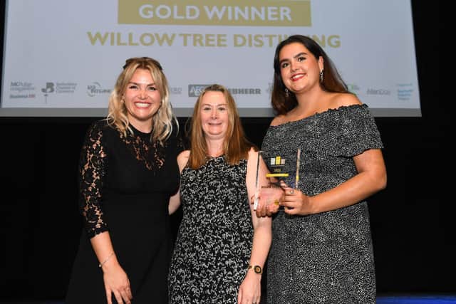 Willow Tree Distilling Company Ltd at the awards ceremony. Image: Central Bedfordshire Council.