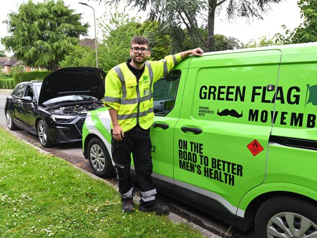 Movember and Green Flag hit the streets with a roadside pit stop like no other – turning car trouble into a chance to talk about men’s health.