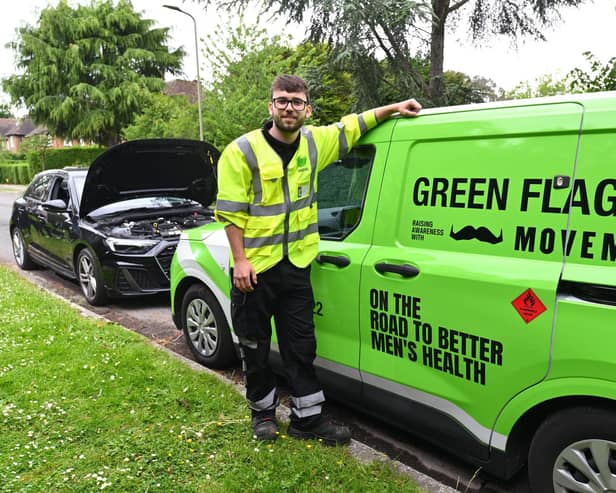 Movember and Green Flag hit the streets with a roadside pit stop like no other – turning car trouble into a chance to talk about men’s health.