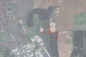A map showing the proposed site. Image supplied by Central Bedfordshire Council.