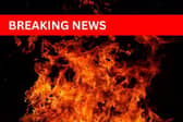 Crews were called to a fire in an outbuilding in Colmworth caused by a rogue firework