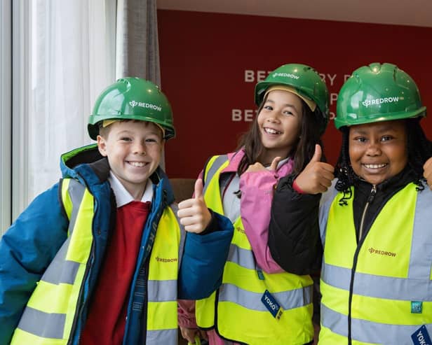 Local primary school children enjoy the visit