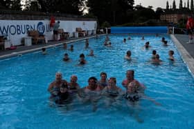 Summer Solstice doppers at Woburn Lido help raise vital funds for Sue Ryder