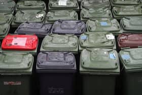 File photo of wheelie bins. Photo by Christopher Furlong/Getty Images