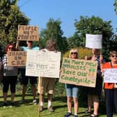 Protestors against the plans gathered last week