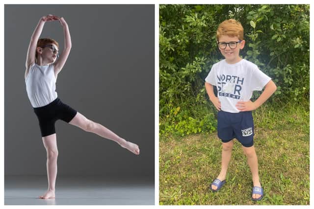 Jack Armstrong, of North Star Academy, has achieved Grade II in Russian Ballet. Photos: Jon Applegate/Alison Armstrong.