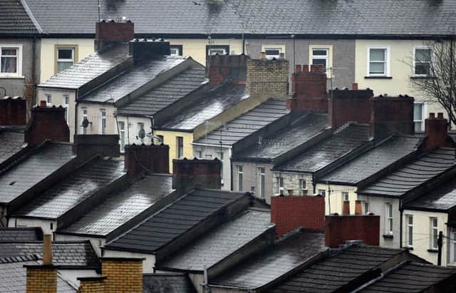 The roof tops of houses in residential streets.  (Photo by Matt Cardy/Getty Images)