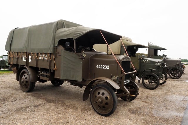 Some of the First World War vehicles on display