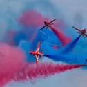 Red Arrows at Flying Festival 2019.