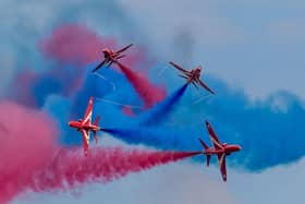 Red Arrows at Flying Festival 2019.