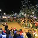 The Sandy lights switch on is always a popular event - Photo June Essex