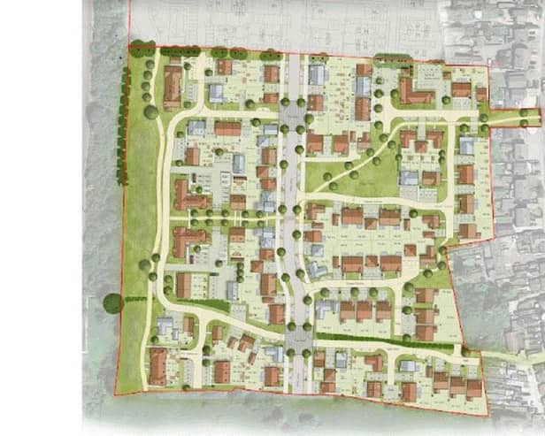 The proposed layout design. Image: Cala Homes.