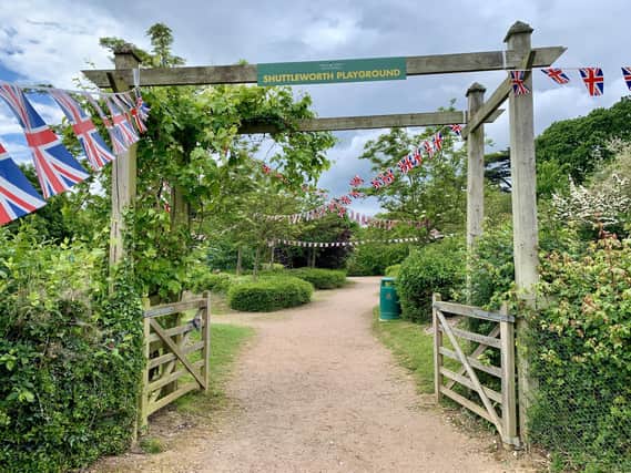 The 'Jubilee' play area. Image: The Shuttleworth Trust.