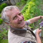 Max Hill pictured tending his garden for Beeston Open Gardens