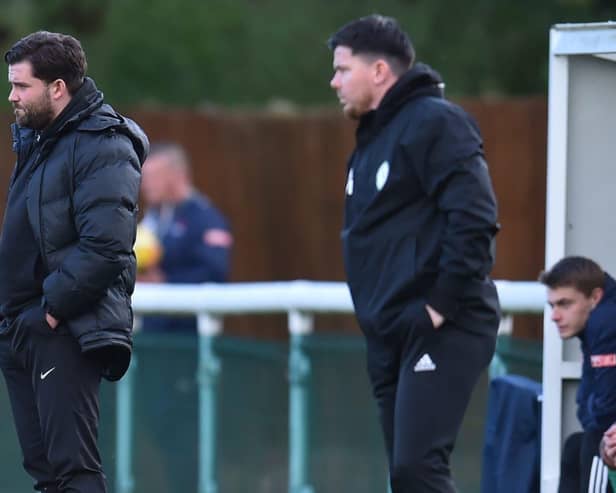 Biggleswade Town bosses Danny Payne and Jimmy Martin face an intense final few games.