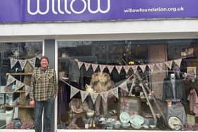 Christopher outside the Willow shop
