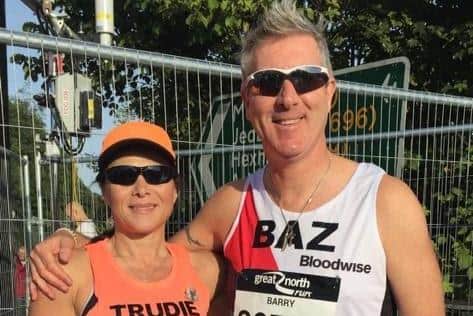 Trudie and Baz at the Great North Run