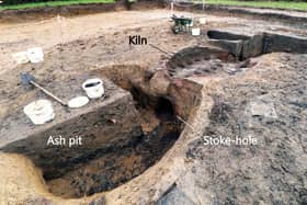The uncovered kiln. Picture: Central Bedfordshire Council