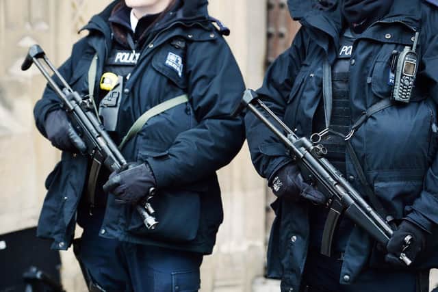 Figures from the Home Office show armed police officers were deployed 348 times by Bedfordshire Police in the year to March