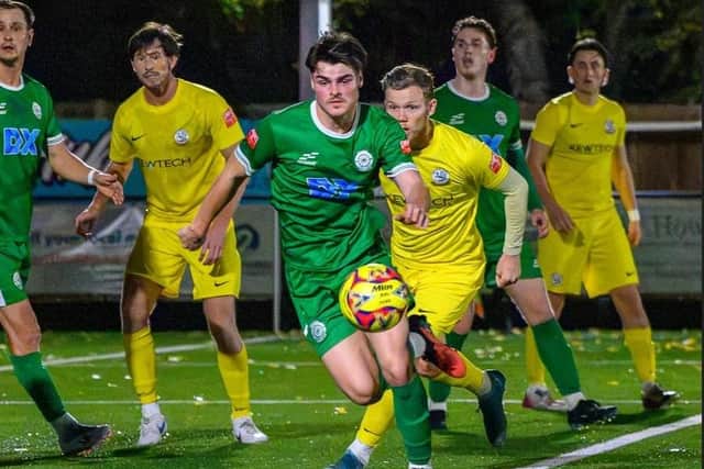Beaten: Biggleswade FC suffered two defeats this week - pic: Guy Wills