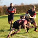 Action from Melton Mowbray 1sts v Biggleswade 1sts (Photo by Lisa Dillinger)