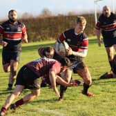 Action from Melton Mowbray 1sts v Biggleswade 1sts (Photo by Lisa Dillinger)