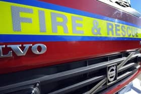 Close up of a fire & rescue vehicle