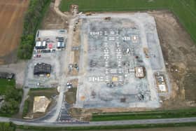 Overhead Shot of the Biggleswade substation Pic: UK Power Networks
