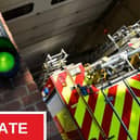 The incident is along a major route.
