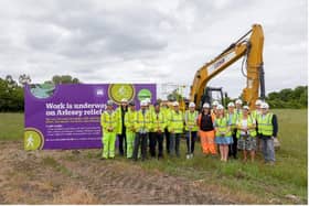 The road is being constructed by John Sisk and Son and its supply chain. Pic: Central Bedfordshire Council