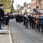 Remembrance Sunday in Biggleswade. Image: June Essex.