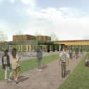 An artist's impression of the new school building