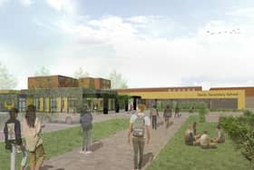 An artist's impression of the new school building