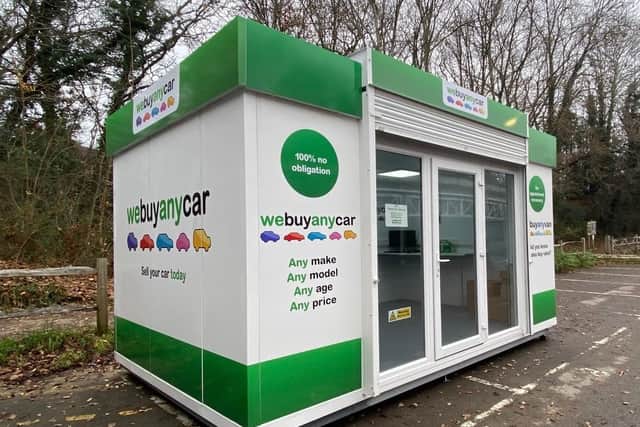 webuyanycar has opened a pod branch in Biggleswade
