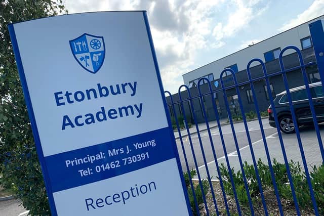 Etonbury Academy is an extended secondary school in Arlesey
