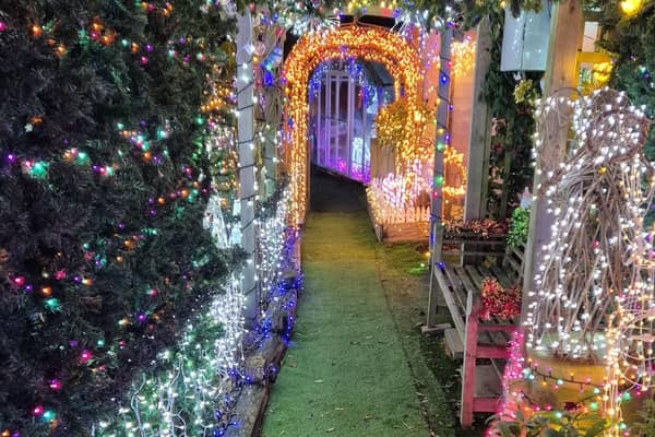Visitors are invited to walk through the magical Winter Wonderland display