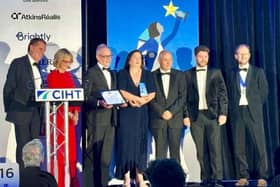 Stagecoach East's CIHT Awards winners on stage