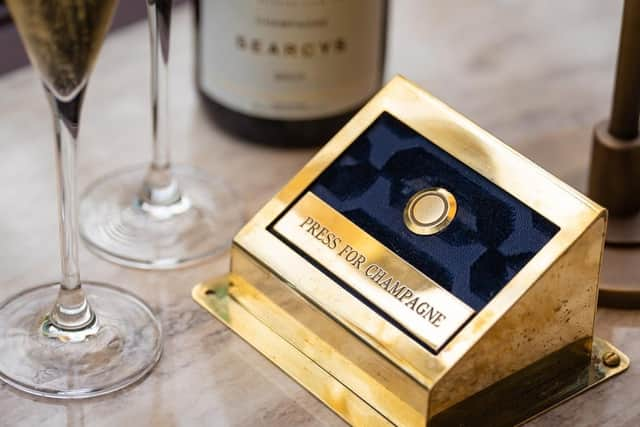 Ring for drinks at refurbished St Pancras Champagne Bar (photo: Dan Burns)