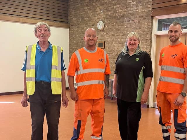 Waste collection team, volunteer and safer communities officer.