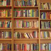 Books on a shelf