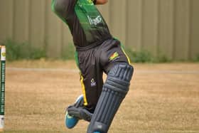 Hamad Arshad in action for Biggleswade's Sunday side in their game last weekend. Photo: Richard Southan.