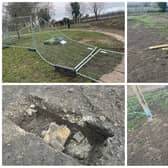 Vandalism at Franklin Recreation Ground