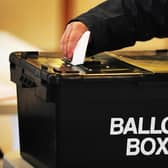 A voter places a ballot paper as the General Election got underway across the UK. Photo from Rui Vieira/PA Images