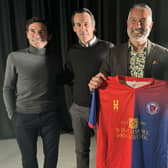 Guillem Balague with Spanish coaches Marcelino García Toral, Unai Emery and Rafa Benitez.