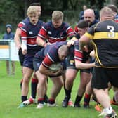 Action from Biggleswade's win over Northampton Casuals. Photo: Tom Dillinger.