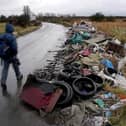 A view of a fly-tipping site near Erith in Kent. Picture: Gareth Fuller/PA