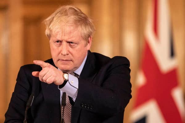 Prime Minister Boris Johnson gives a press conference on the ongoing situation with the coronavirus pandemic with chief medical officer Chris Whitty and Chief scientific officer Sir Patrick Vallance in Downing Street after he had taken part in the government's COBRA meeting on March 16 (Photo: Richard Pohle - WPA Pool/Getty Images)